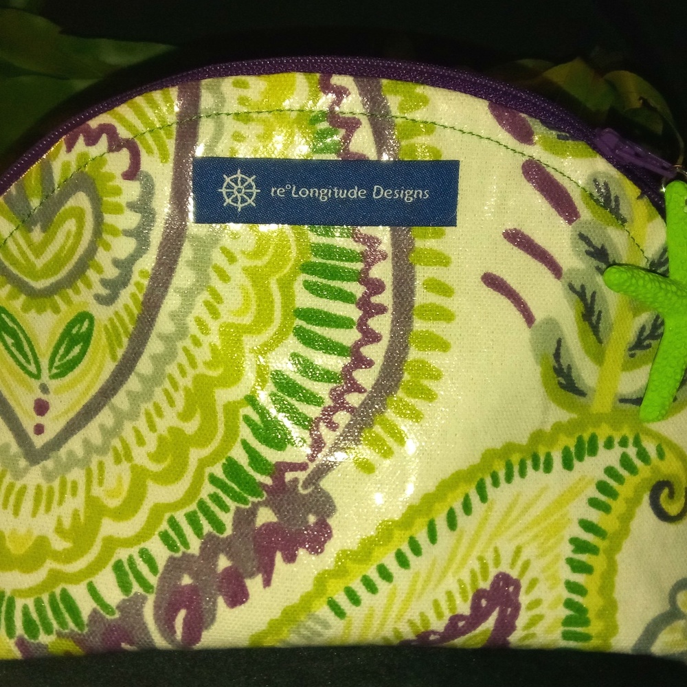 reLongitude Designs Paisley Dumpling Cosmetic Bag